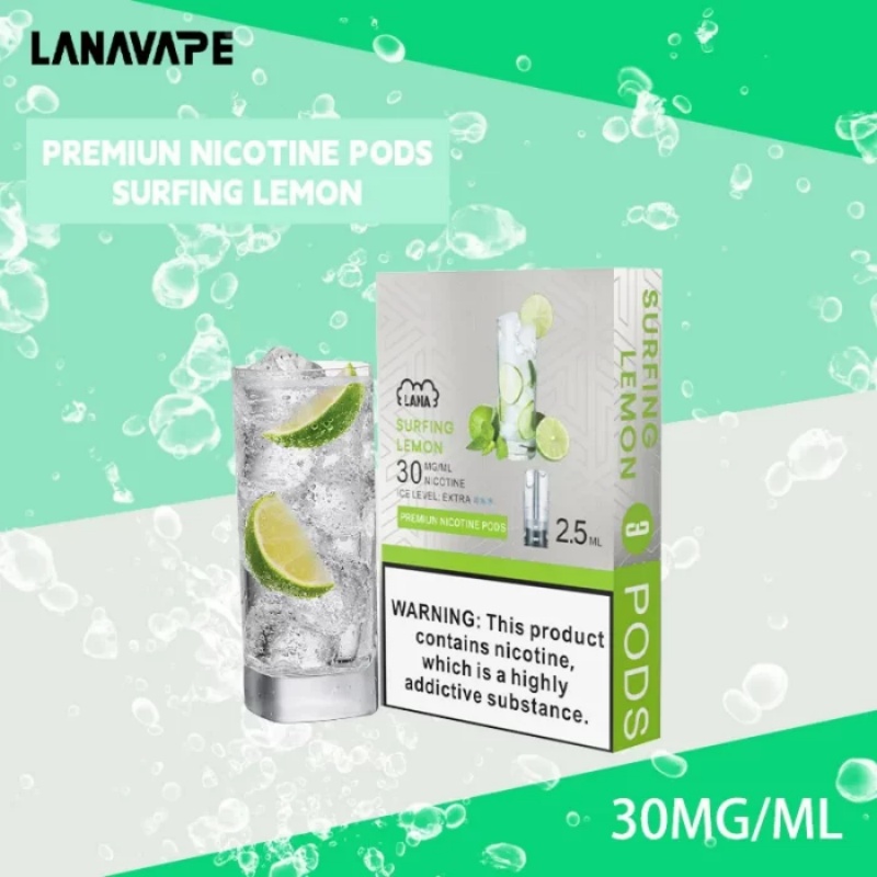 【雪碧味】LANA電子煙透明發光煙彈 通用一代relx sp